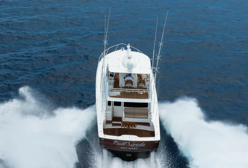 Slide: The Image of Viking 48 FULL CIRCLE - Aerial Running Shot - 27