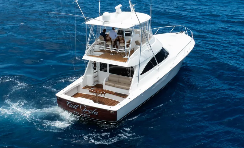 Slide: The Image of Viking 48 FULL CIRCLE - Starboard Aerial Aft Profile - 31