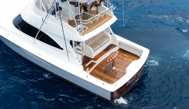 Slide: The Image of Viking 48 FULL CIRCLE - Port Aft Aerial Cockpit - 34