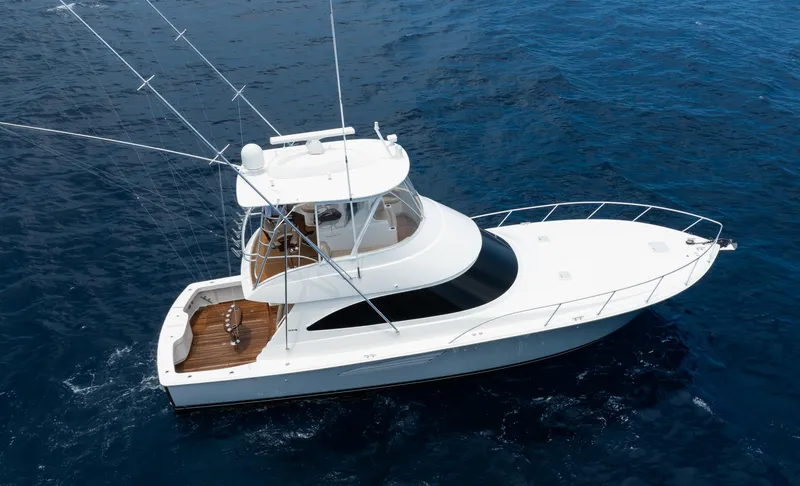 Slide: The Image of Viking 48 FULL CIRCLE - Starboard Aerial Profile - 36