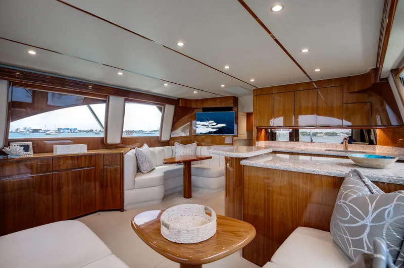 Slide: The Image of Viking 48 FULL CIRCLE - Galley & Dinette - 6