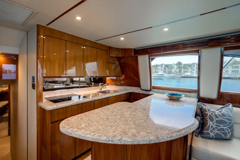 Slide: The Image of Viking 48 FULL CIRCLE - Galley Counters & Cabinets - 8