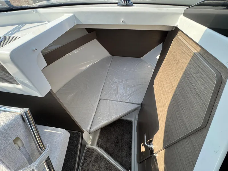 Slide: The Image of 2025 Jeanneau NC 795 Series 2 cabin interior with modern design and comfortable seating. - 17