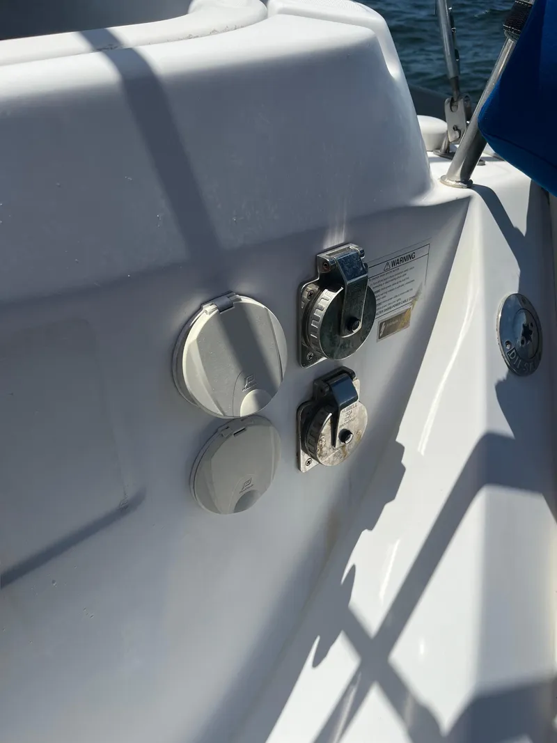 Slide: The Image of Close-up of control panel on 2007 Beneteau Oceanis Clipper 343 sailboat. - 33