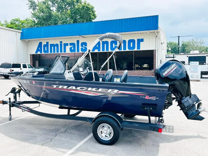 Slide: The Image of 2023 Tracker Pro Guide V-175 WT boat with Mercury engine at Admirals Anchor dealership. - 2