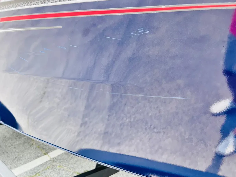 Slide: The Image of 2023 Tracker Pro Guide V-175 WT boat with visible surface scratches. - 38