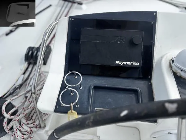 Slide: The Image of Control panel of a 2012 Lagoon 560 yacht with Raymarine navigation system. - 28