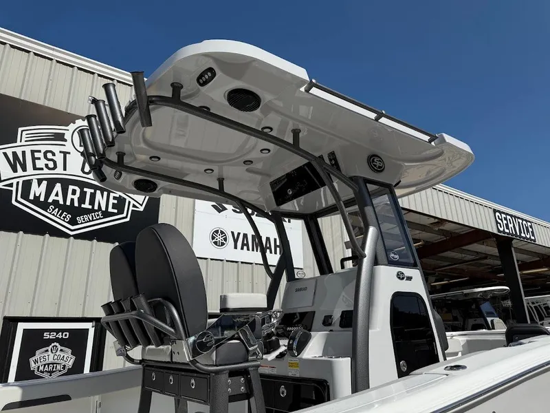 Slide: The Image of 2025 Sea Pro 242 Center Console boat at West Coast Marine dealership. - 6