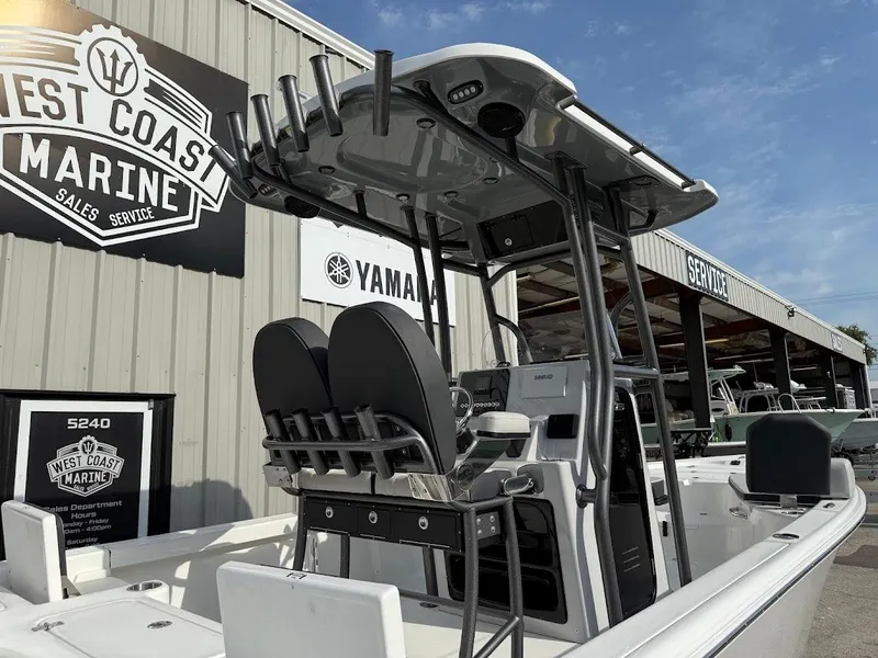 Slide: The Image of 2025 Sea Pro 230 Bay boat at West Coast Marine dealership. - 7