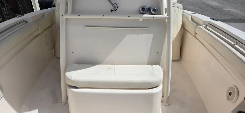 Slide: The Image of 2016 Grady-White Canyon 306 boat interior with seating and console. - 6