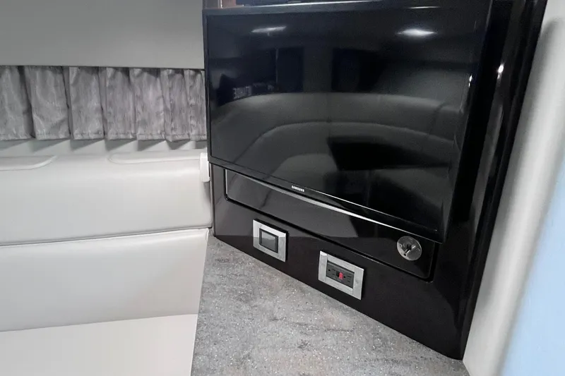 Slide: The Image of Interior of 2017 Formula 370 Super Sport with TV and control panel. - 32