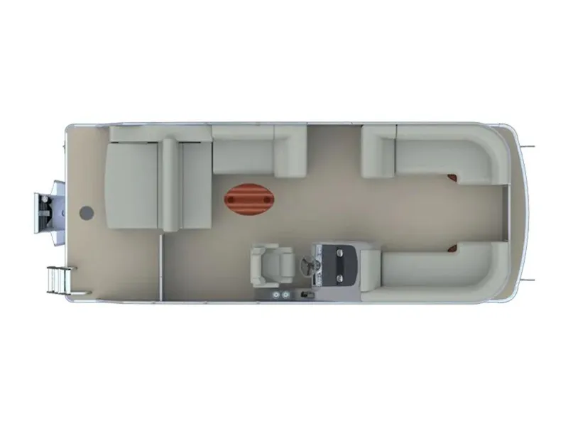 Slide: The Image of 2025 Godfrey Monaco 235 SFL boat layout with spacious seating and helm station. - 17