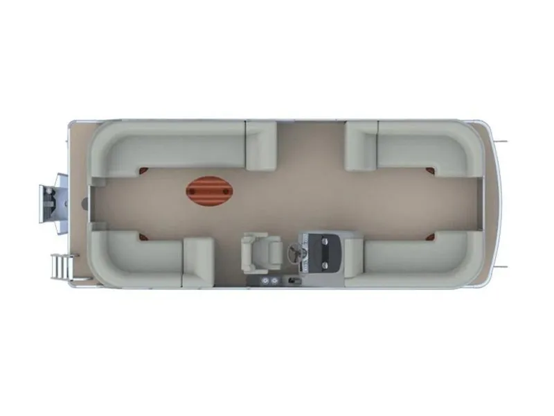 Slide: The Image of Top view of 2025 Godfrey Monaco 235 SB pontoon boat layout. - 15