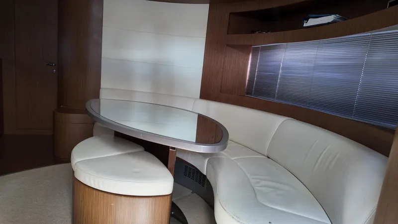 Slide: The Image of Luxurious interior of 2012 Riva Rivale yacht with elegant seating and modern design. - 46