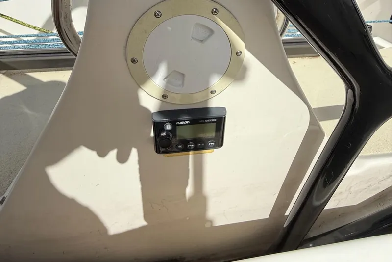 Slide: The Image of Control panel on a 2005 J Boats J/124 sailboat cockpit. - 22