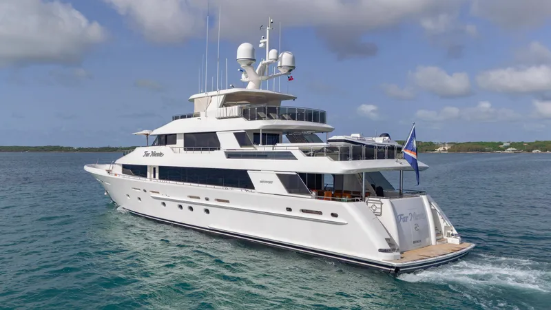 Slide: The Image of Luxury yacht Westport 40M 2014 cruising on open water. - 3