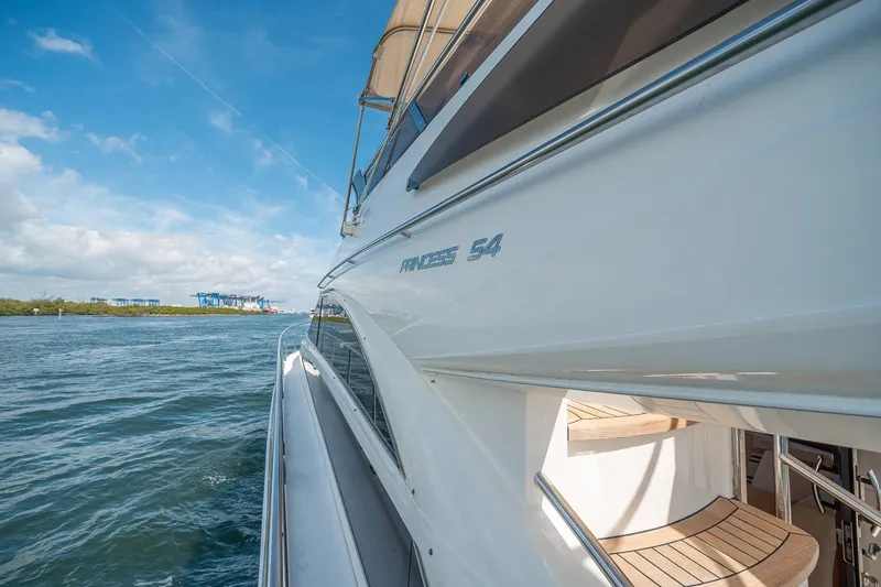 Slide: The Image of Luxury Princess F54 yacht cruising on a sunny day, 2009 model. - 86