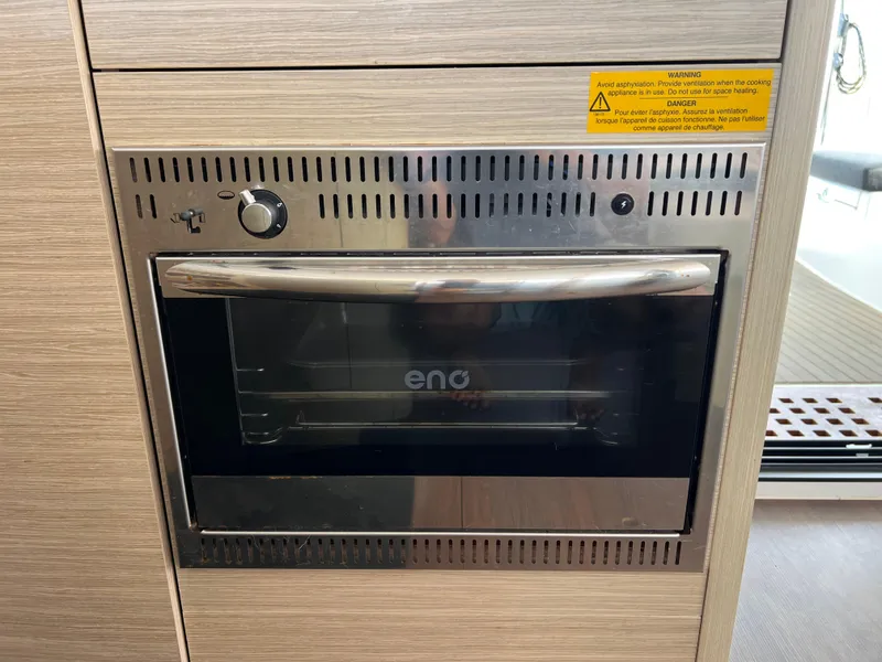 Slide: The Image of Built-in oven in 2024 Lagoon 42 yacht kitchen. - 37