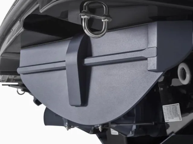 Slide: The Image of 2025 Yamaha Boats 255XD rear view, showcasing sleek design and advanced features. - 5