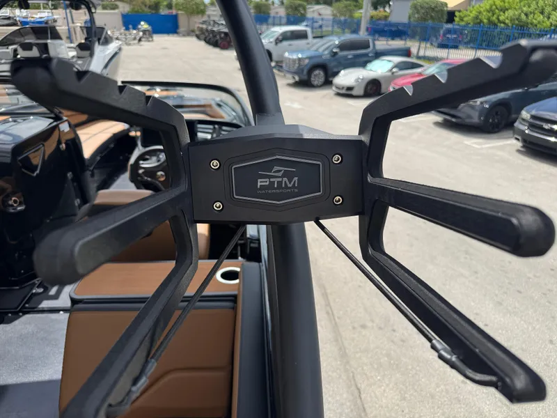 Slide: The Image of Close-up of PTM watersports equipment on a 2025 Yamaha Boats 255XD. - 9