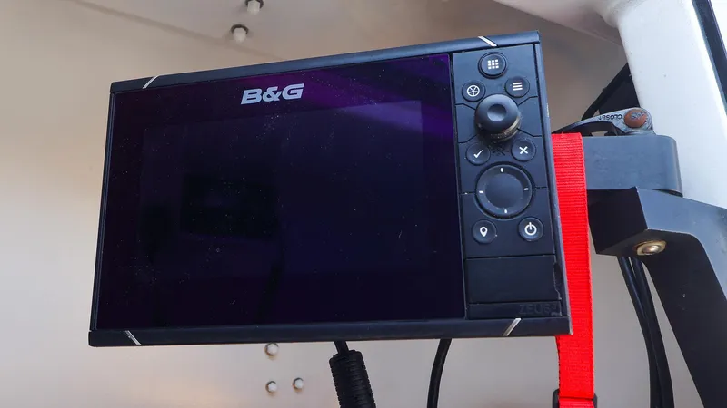Slide: The Image of B&G marine navigation system on 2021 Beneteau First 27 SE sailboat. - 18