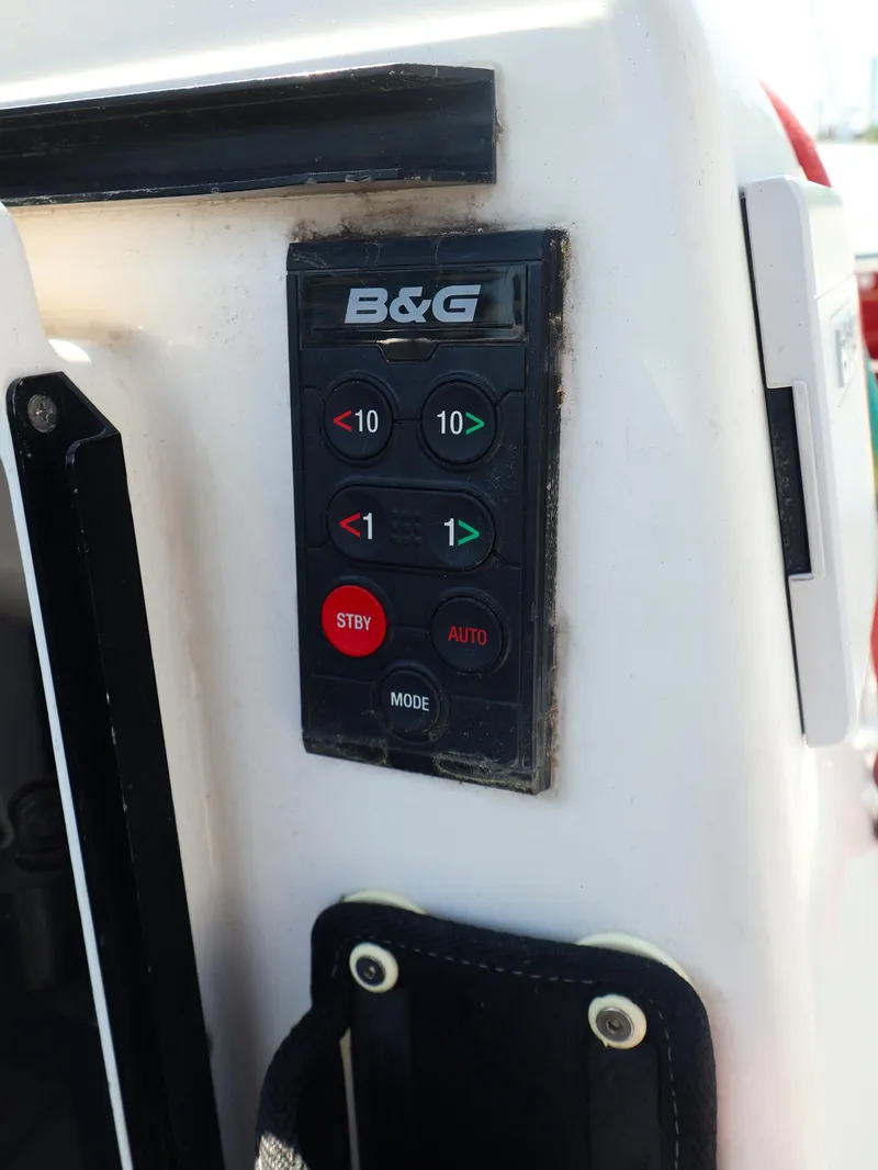 Slide: The Image of B&G control panel on 2021 Beneteau First 27 SE sailboat. - 21