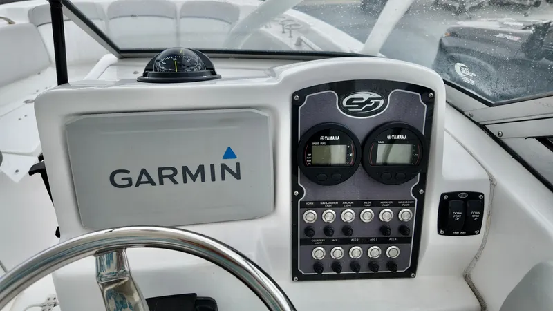 Slide: The Image of Dashboard of 2023 Sea Fox 226 Traveler with Garmin navigation system. - 13