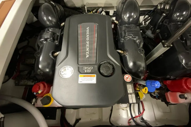 Slide: The Image of Volvo Penta 350 V8 engine in 2026 Cobalt R31 boat. - 37
