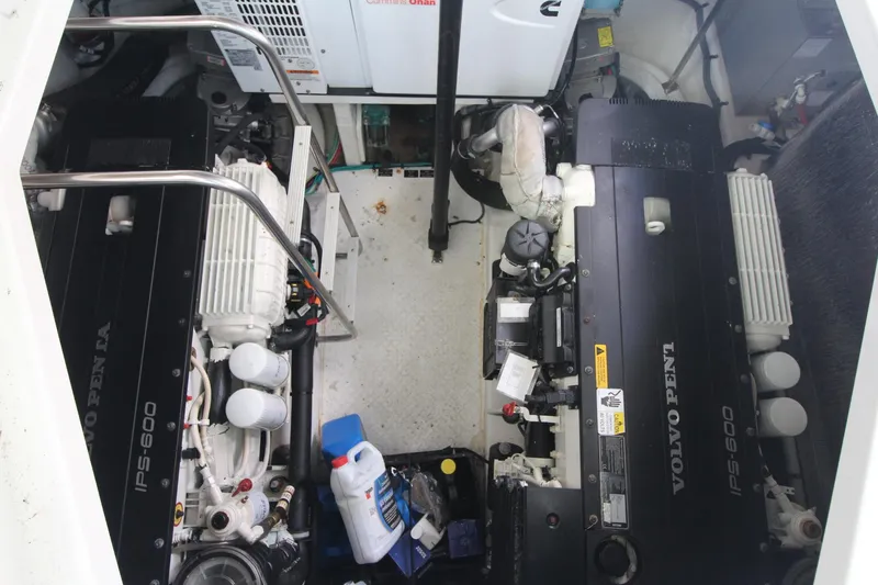 Slide: The Image of Engine room of 2013 Cruisers Yachts 430 SC with Volvo Penta IPS-600 engines. - 22