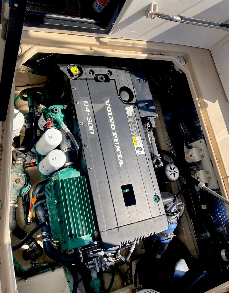 Slide: The Image of Volvo Penta D4-300 engine in 2018 Ranger Tugs R-29 S boat. - 18