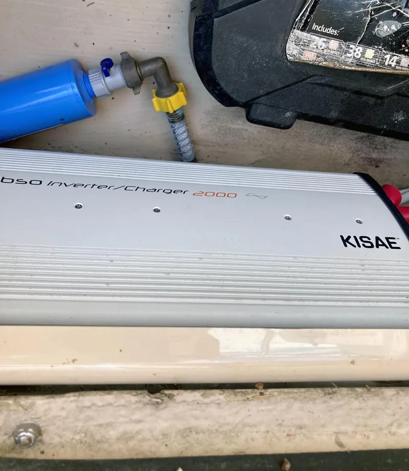 Slide: The Image of KISAE inverter/charger 2000 in a 2018 Ranger Tugs R-29 S boat. - 23