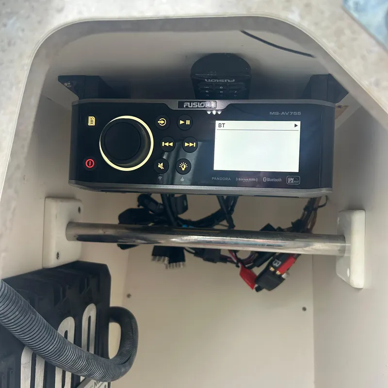 Slide: The Image of Fusion MS-AV755 stereo system in a 2005 Formula 330 SS boat console. - 11