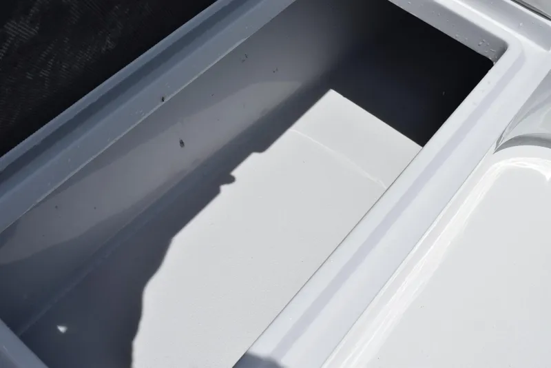 Slide: The Image of Storage compartment on 2024 Yellowfin 36 Offshore boat, showcasing interior space. - 25
