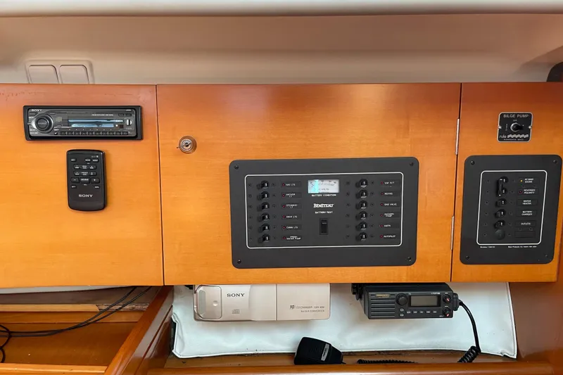 Slide: The Image of Control panel of a 1996 Beneteau First 36s7 yacht with Sony stereo system. - 20