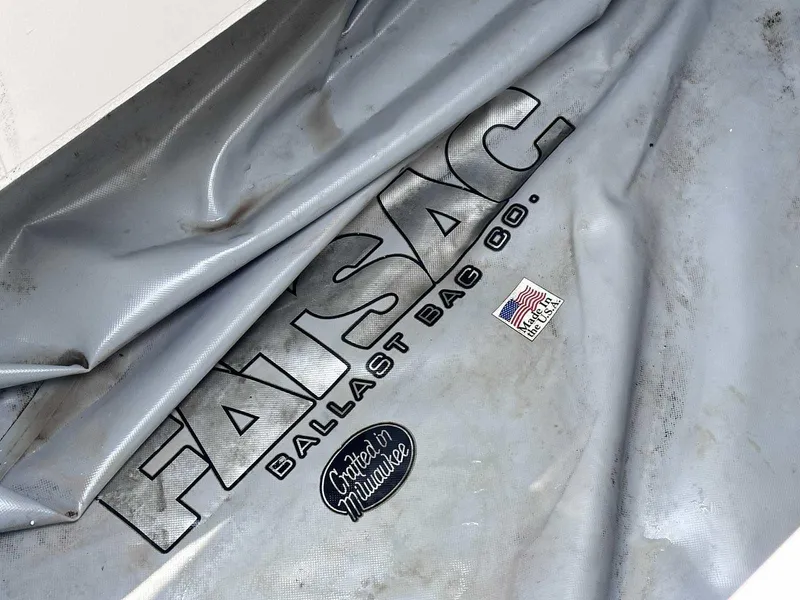 Slide: The Image of FATSAC ballast bag on Chaparral 30 Surf 2021, made in Milwaukee, USA. - 21