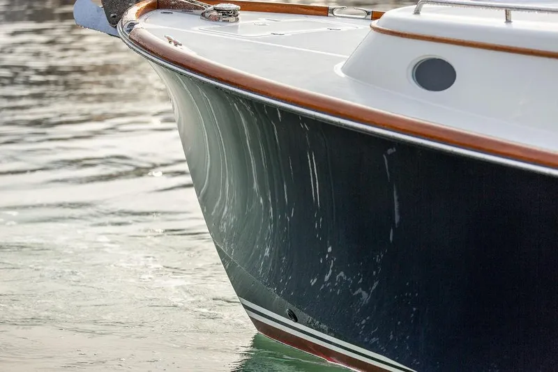 Slide: The Image of Hinckley 35 boat, 2024 model, named "Carol I" with Nantucket inscription. - 57