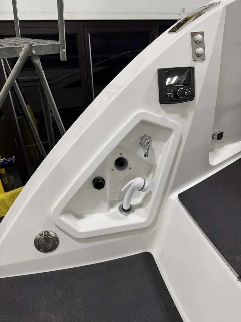 Slide: The Image of 2026 Formula 360 Crossover Bowrider I/O dashboard with controls and display panel. - 14