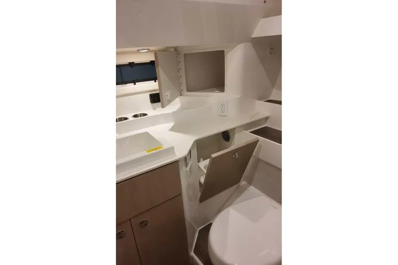 Slide: The Image of Modern bathroom interior of 2027 Formula 360 Crossover Bowrider I/O boat. - 75