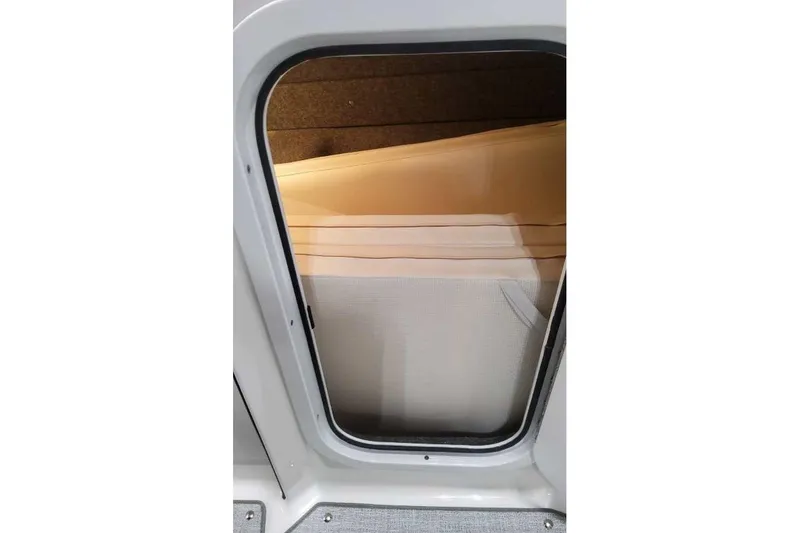 Slide: The Image of Interior view of 2027 Formula 360 Crossover Bowrider I/O cabin door. - 39