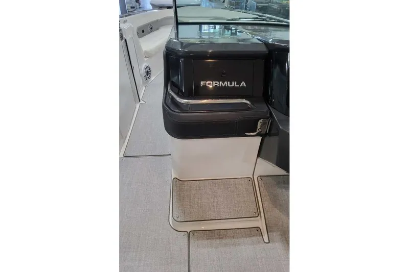 Slide: The Image of 2027 Formula 360 Crossover Bowrider I/O interior with sleek design and modern features. - 57
