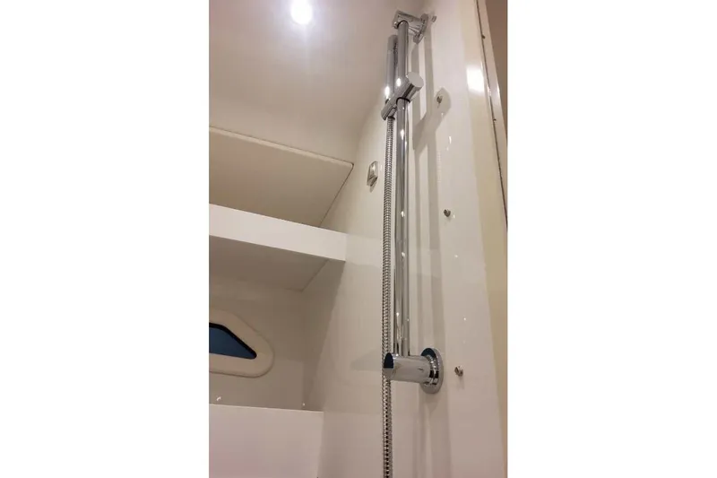 Slide: The Image of Shower area in 2027 Formula 360 Crossover Bowrider I/O boat. - 78