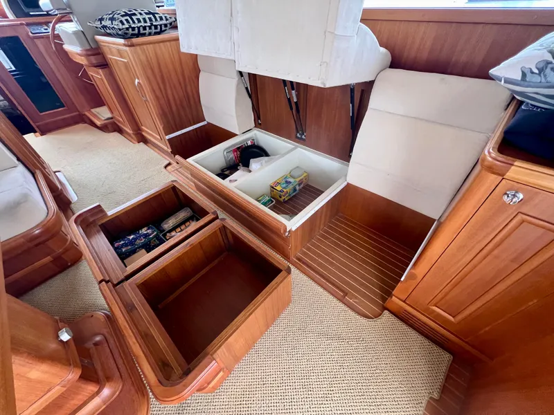 Slide: The Image of Interior storage compartments on a 2008 Grand Banks 47 Heritage EU yacht. - 28