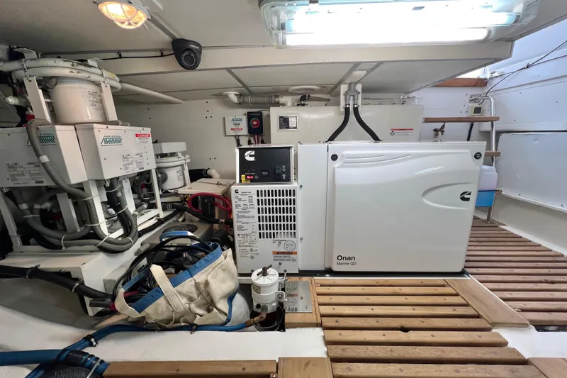 Slide: The Image of Engine room of 2008 Grand Banks 47 Heritage EU with Onan Marine generator. - 74