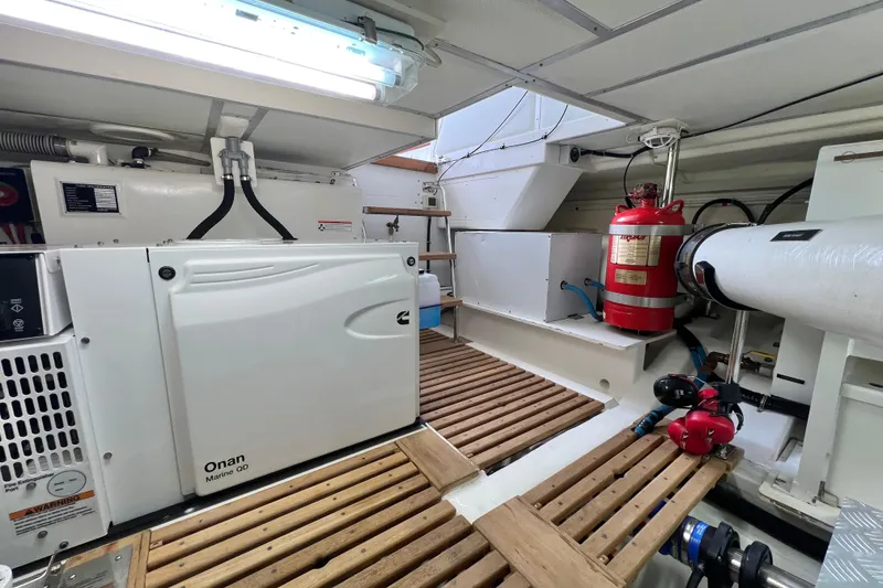 Slide: The Image of Engine room of 2008 Grand Banks 47 Heritage EU with Onan Marine generator. - 75