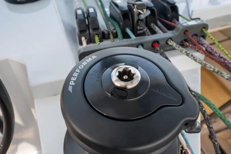 Slide: The Image of Winch system on 2019 McConaghy MC60 yacht, featuring Harken Performa equipment. - 37