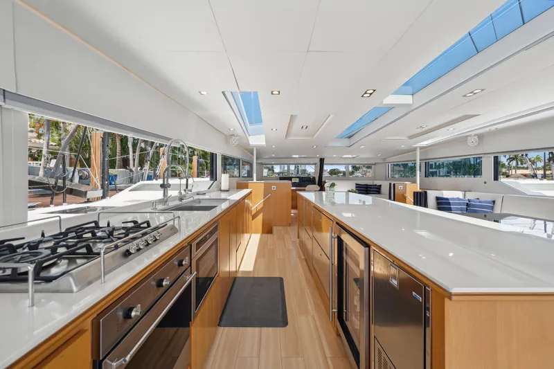 Slide: The Image of Luxurious interior of 2019 McConaghy MC60 yacht with modern kitchen and sleek design. - 43