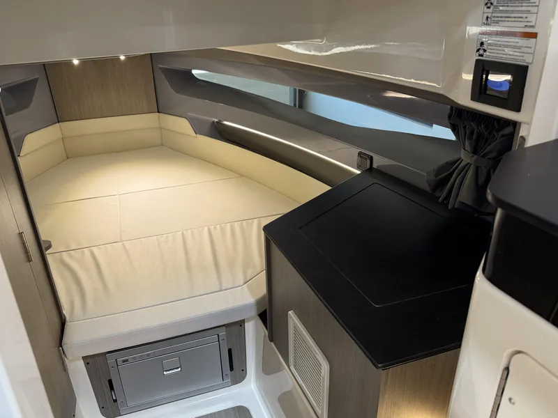 Slide: The Image of Interior cabin of 2025 Navan C30 boat with cozy sleeping area. - 43