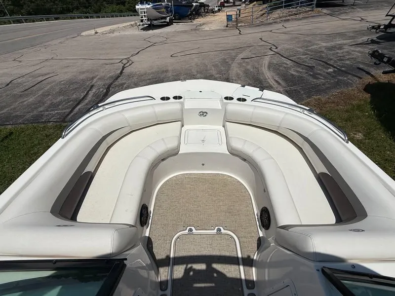 Slide: The Image of 2023 Hurricane SD 187 boat interior with spacious seating and modern design. - 6