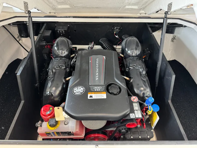 Slide: The Image of 2025 Regal LS6 engine compartment with Volvo Penta 300 V8 engine. - 20