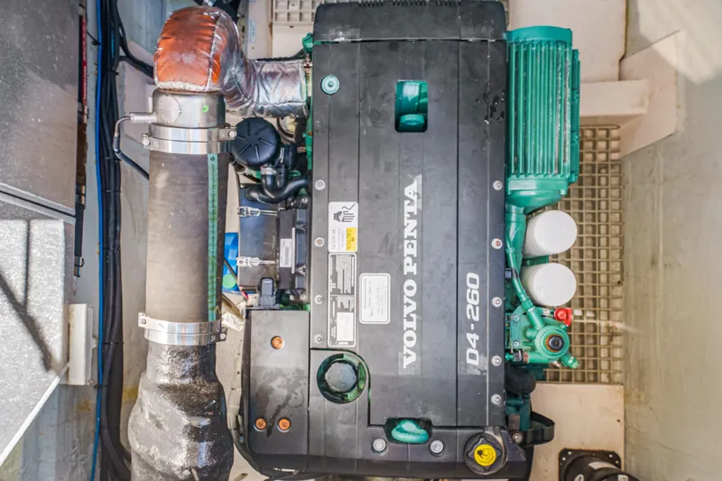 Slide: The Image of Volvo Penta D4-260 engine in 2017 Aquila 44 Yacht engine room. - 31
